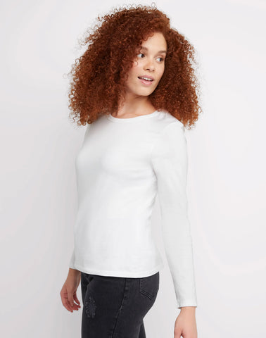 Hanes Women's Long Sleeve Cotton T-Shirt