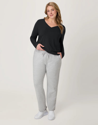 Hanes Women's Long Sleeve Cotton V-Neck T-Shirt