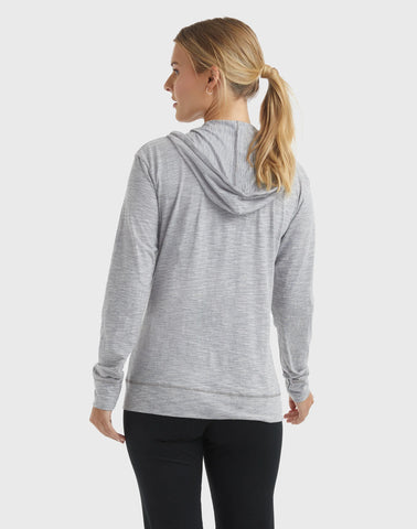 Hanes Women's Slub Jersey Full Zip Hoodie