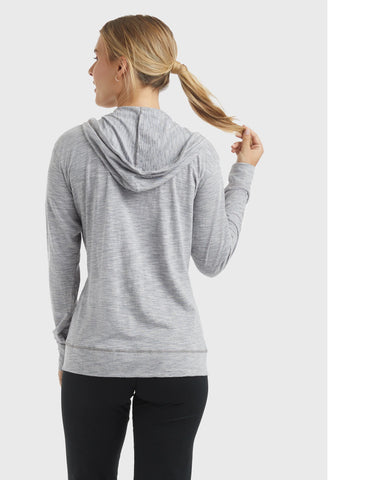 Hanes Women's Slub Jersey Full Zip Hoodie