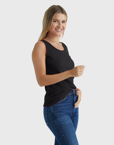 Hanes Women's Mini-Ribbed Cotton Tank