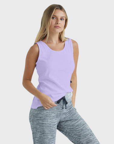 Hanes Women's Mini-Ribbed Cotton Tank