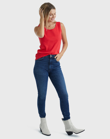 Hanes Women's Mini-Ribbed Cotton Tank