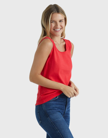 Hanes Women's Mini-Ribbed Cotton Tank