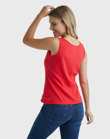 Hanes Women's Mini-Ribbed Cotton Tank