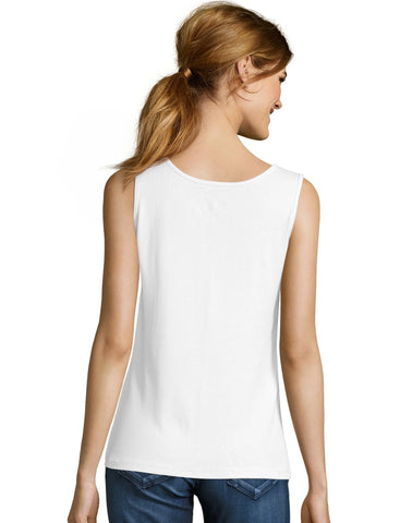 Hanes Women's Mini-Ribbed Cotton Tank