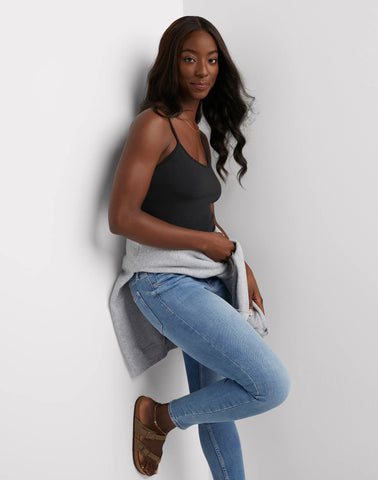 Hanes Women's Stretch Cami with Built-In Shelf Bra