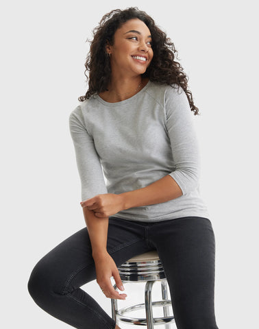 Hanes Women's Raglan Sleeve T-Shirt