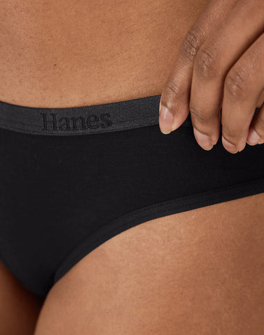Hanes Originals Women's SuperSoft Low Rise Bikini Underwear, 3-Pack