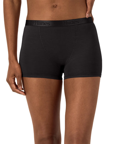 Hanes Originals Women's SuperSoft Boxer Brief Underwear, 3-Pack