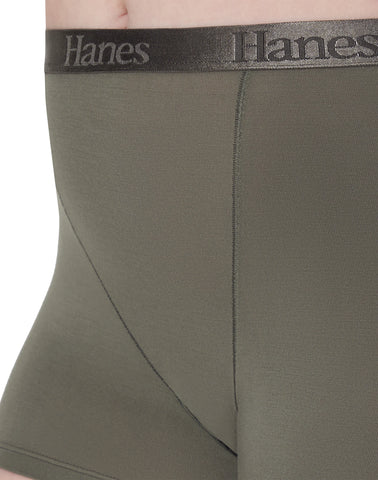 Hanes Originals Women's SuperSoft Boxer Brief Underwear, 3-Pack