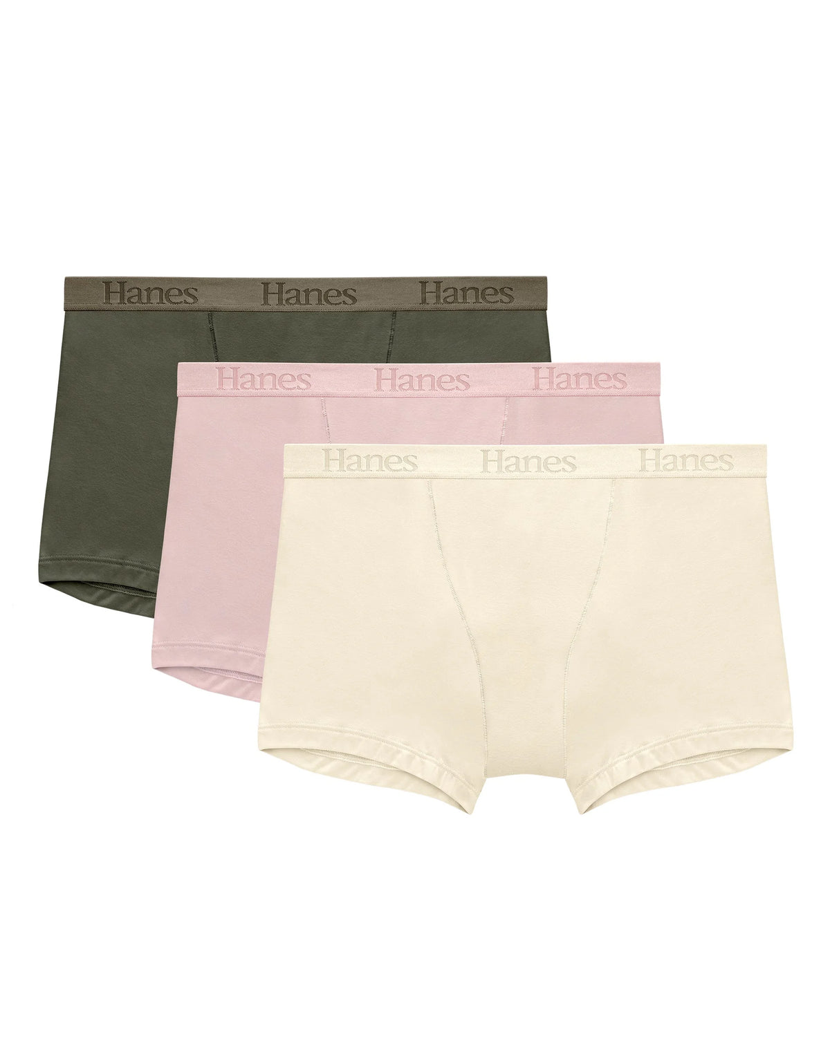 Hanes Originals Women's SuperSoft Boxer Brief Underwear, 3-Pack