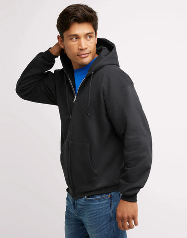 Hanes Ultimate Men's Full-Zip Heavyweight Fleece Hoodie