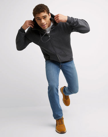 Hanes Ultimate Men's Full-Zip Heavyweight Fleece Hoodie