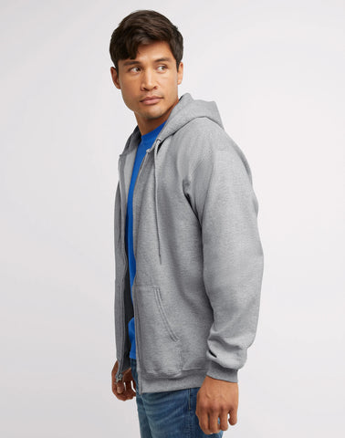 Hanes Ultimate Men's Full-Zip Heavyweight Fleece Hoodie