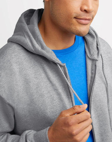 Hanes Ultimate Men's Full-Zip Heavyweight Fleece Hoodie