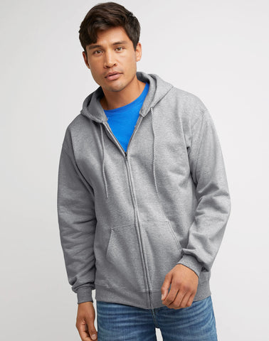 Hanes Ultimate Men's Full-Zip Heavyweight Fleece Hoodie