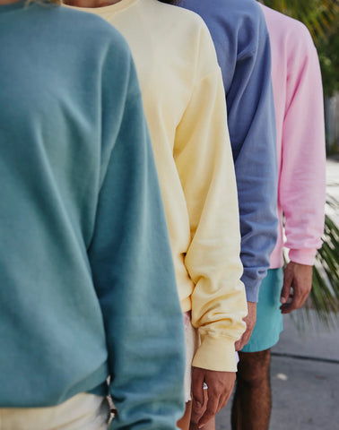 Hanes Unisex Garment Dyed Fleece Sweatshirt