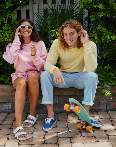 Hanes Unisex Garment Dyed Fleece Sweatshirt