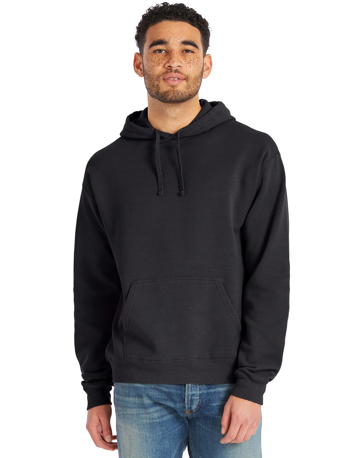 Hanes Men's Garment Dyed Fleece Hoodie