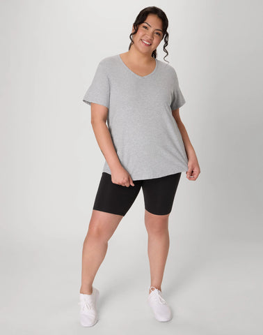 Hanes Just My Size Cotton Jersey Short Sleeve V-Neck T-Shirt (Plus Size)