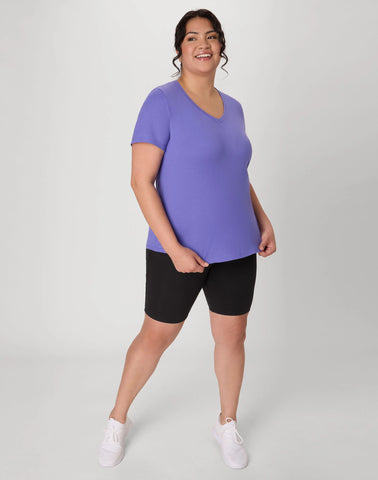 Hanes Just My Size Cotton Jersey Short Sleeve V-Neck T-Shirt (Plus Size)