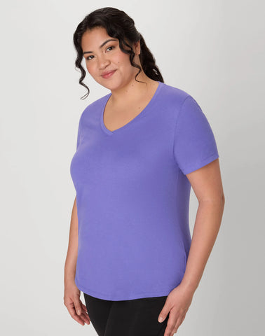 Hanes Just My Size Cotton Jersey Short Sleeve V-Neck T-Shirt (Plus Size)