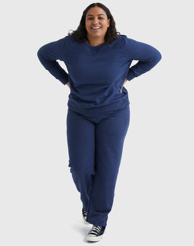 Hanes Just My Size EcoSmart Women's Fleece Sweatshirt, V-Notch (Plus Size)