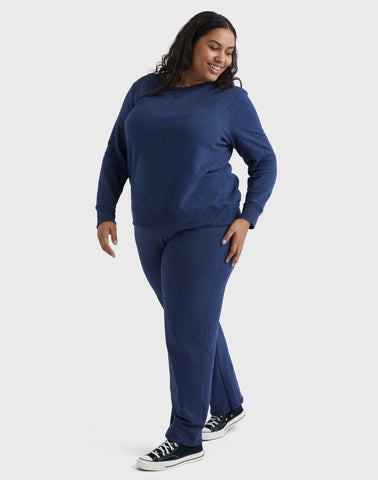 Hanes Just My Size EcoSmart Women's Fleece Sweatshirt, V-Notch (Plus Size)
