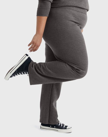 Hanes Just My Size EcoSmart Women's Fleece Sweatpants, Open Leg, 30.5(Plus Size)