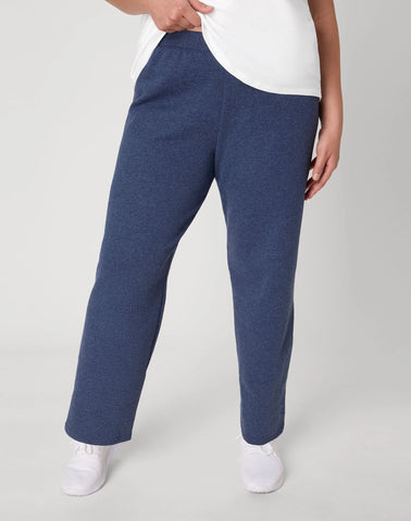 Hanes Just My Size EcoSmart Women's Fleece Sweatpants, Open Leg, 30.5(Plus Size)