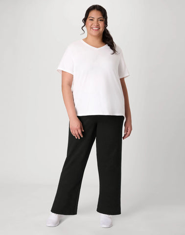 Hanes Just My Size EcoSmart Women's Fleece Sweatpants, Open Leg, 30.5(Plus Size)