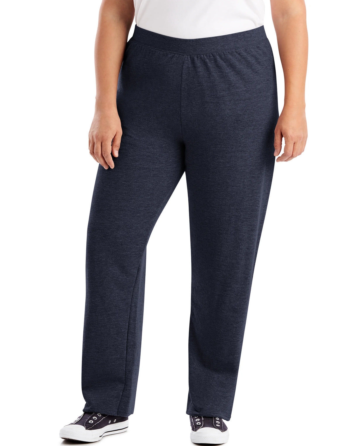 Hanes Just My Size EcoSmart Women's Fleece Sweatpants, Open Leg, 28.5(Petite Plus Size)