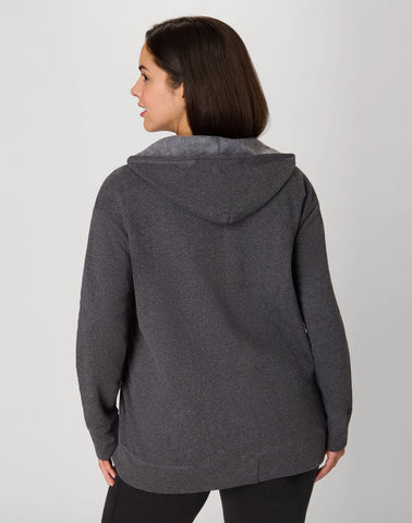 Hanes Just My Size EcoSmart Women's Full-Zip Fleece Hoodie (Plus Size)