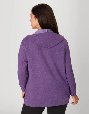 Hanes Just My Size EcoSmart Women's Full-Zip Fleece Hoodie (Plus Size)