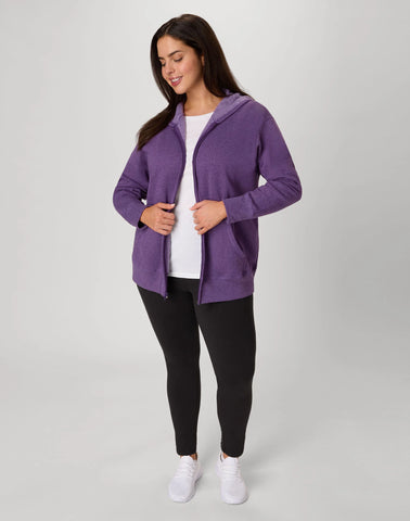 Hanes Just My Size EcoSmart Women's Full-Zip Fleece Hoodie (Plus Size)