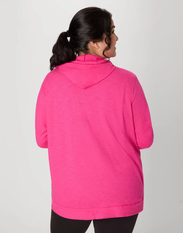 Hanes Just My Size Women's Full-Zip Slub Hoodie (Plus Size)