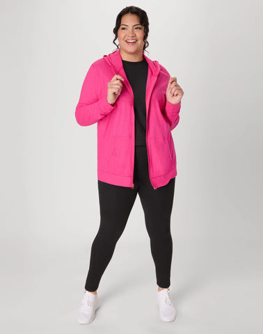 Hanes Just My Size Women's Full-Zip Slub Hoodie (Plus Size)