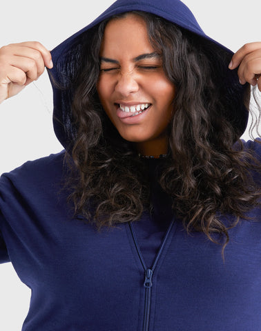 Hanes Just My Size Women's Full-Zip Slub Hoodie (Plus Size)