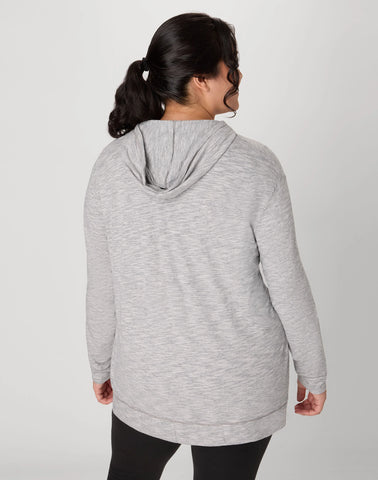 Hanes Just My Size Women's Full-Zip Slub Hoodie (Plus Size)