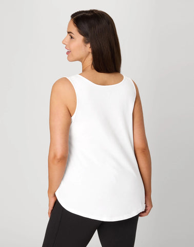 Hanes Just My Size Women’s Cotton Jersey Tank, Shirttail Hem (Plus Size)