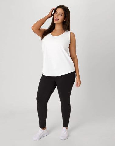 Hanes Just My Size Women’s Cotton Jersey Tank, Shirttail Hem (Plus Size)