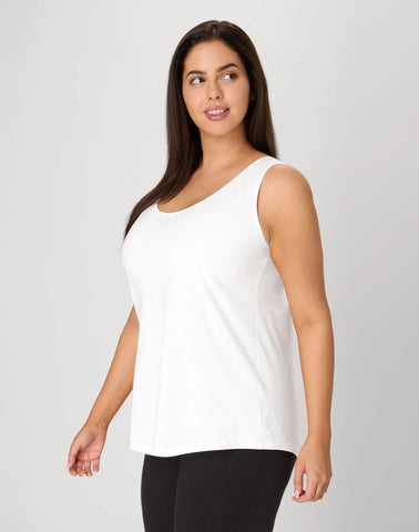 Hanes Just My Size Women’s Cotton Jersey Tank, Shirttail Hem (Plus Size)