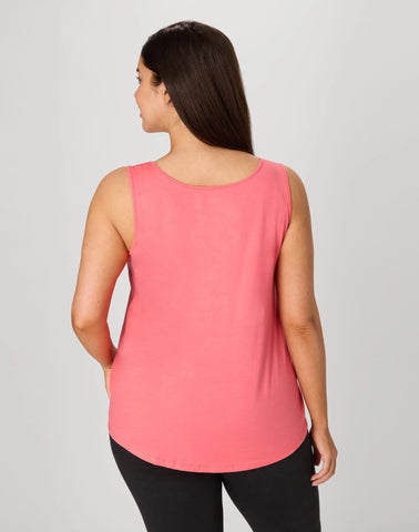 Hanes Just My Size Women’s Cotton Jersey Tank, Shirttail Hem (Plus Size)