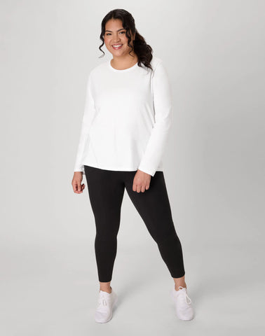 Hanes Women's Long Sleeve Scoop-Neck Cotton T-Shirt (Plus Size)