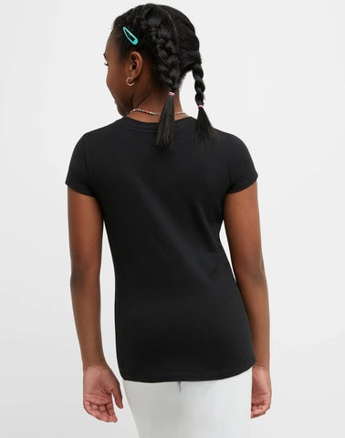 Hanes Essentials Girls' Cotton T-Shirt, 2-Pack