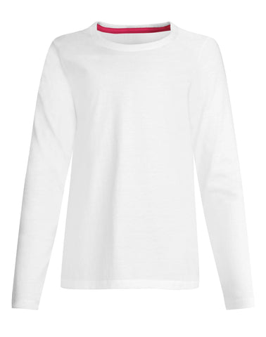 Hanes Girls' Long Sleeve Crewneck T-Shirt