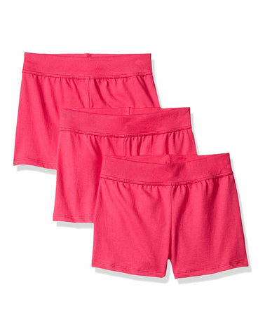 Hanes Girls' Jersey Shorts, 3-Pack