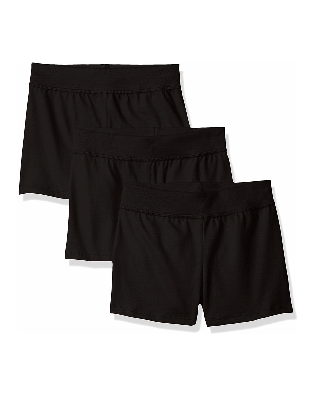 Hanes Girls' Jersey Shorts, 3-Pack