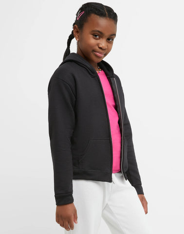 Hanes EcoSmart Girls' Full-Zip Hoodie